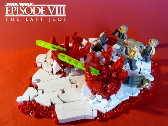 Star Wars Episode VIII - The Last Jedi - TIE Fighter Attack on Crait